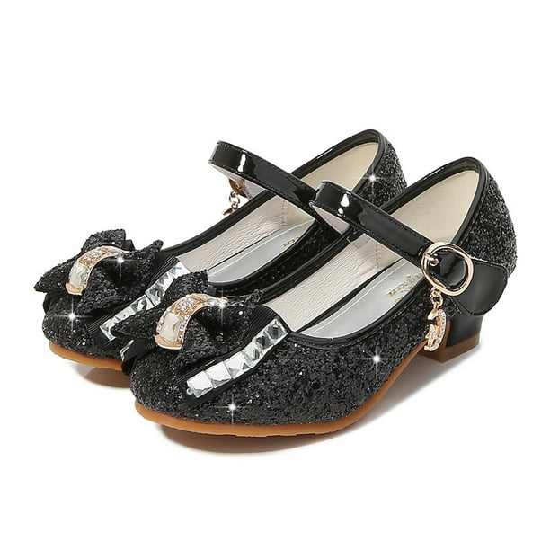 Reedbler Princess Kids Leather Shoes for Girls Flower Casual Glitter Children High Heel Girls Shoes Butterfly Knot Blue Pink Silver Reedbler Princess Kids Leather Shoes for Girls Flower Casual Glitter Children High Heel Girls Shoes Butterfly Knot Blue Pink Silver